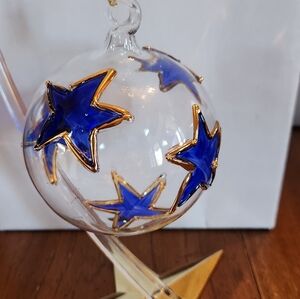 Vietri Italian Vintage Glass Hand Painted Ornaments